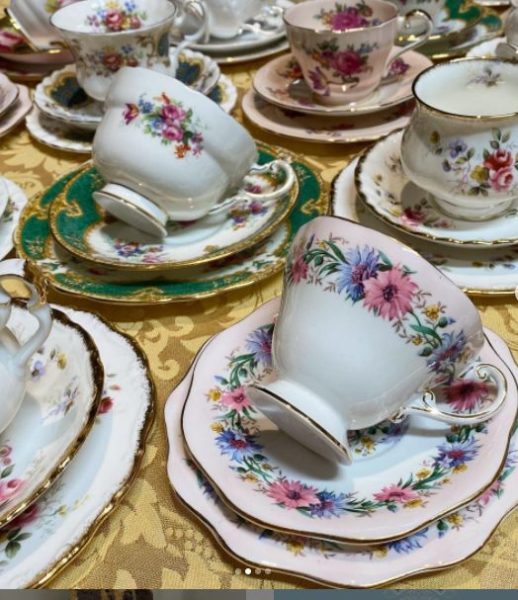trios cups saucers sideplates fine bone china woodvale