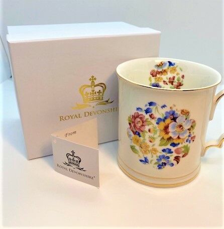 Royal Devonshire White Floral mug