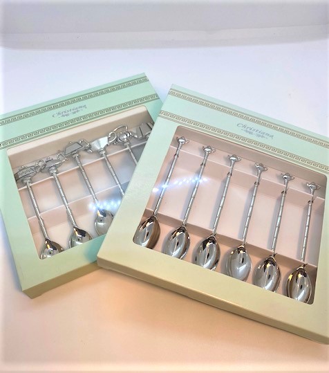 Teaspoons by Christiana with teapot handle - 2 designs